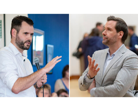 Two Democrats seeking US Senate nomination in Iowa debate who can flip a GOP seat