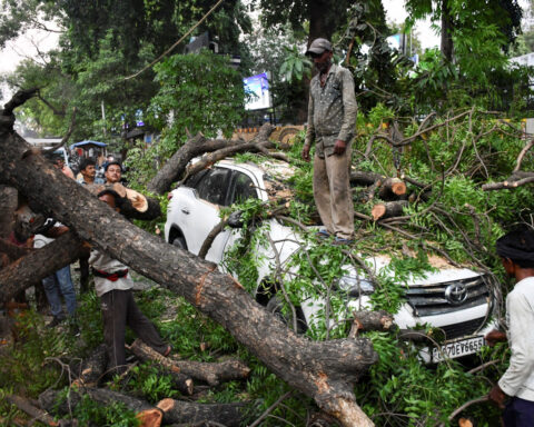 Violent storm tears through India's most populous state, killing over 100