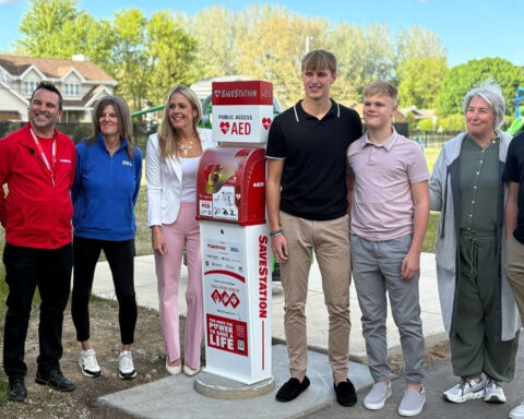 'Can save lives': Teen given a second chance helps donate AED to community center