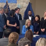 In Fairfax, Spanberger signs bills aimed at lowering healthcare costs for Virginians