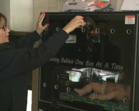 New Hampshire gets its first Safe Haven baby box at Manchester Fire Department