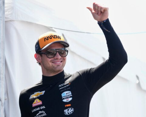 Pato O'Ward reaches the top of the Indianapolis 500 speed chart on the 3rd day of practice