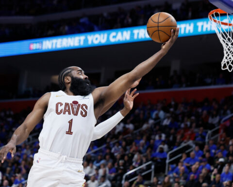 James Harden, still learning new role, helps Cleveland get 1 win away from East finals