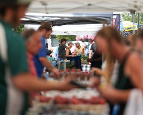 Who shops at farmers markets in the US?