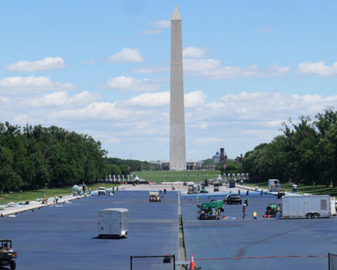 Trump says new sculpture garden honoring 250 prominent Americans will rise along the Potomac River