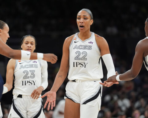 A'ja Wilson has an efficient 45-point masterpiece, her WNBA-record 5th game with 40 or more