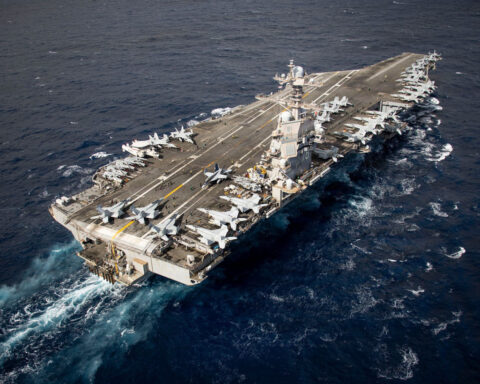 US aircraft carrier returns home after record deployment that included Iran war, Maduro capture