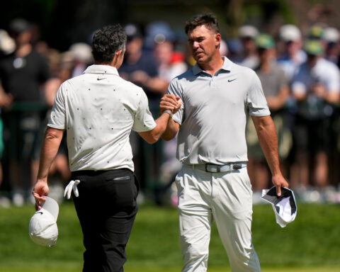 Rory McIlroy surges into PGA Championship contention with a 66 at Aronimink