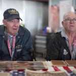TBM Avenger Reunion, air show featuring WWII vets and planes, takes of