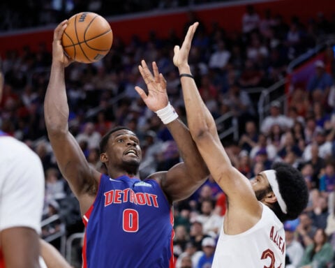 Mitchell scores 26 and the Cavaliers rout the Pistons 125-94 in Game 7 to reach the East finals