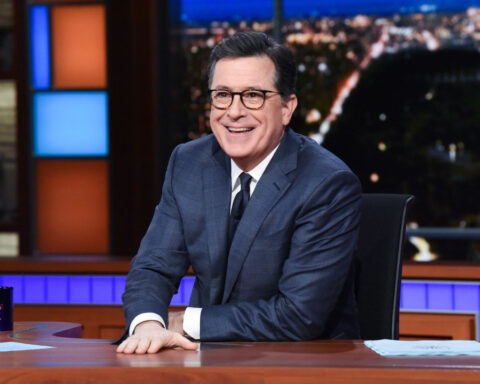 Colbert heads into his final ‘Late Show’ week with gratitude — and plenty of CBS jokes