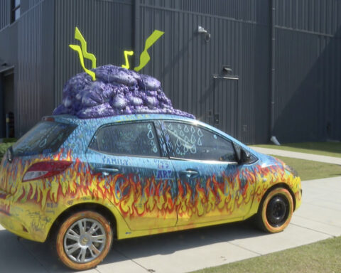 Art car addresses children's mental health one brushstroke at a time
