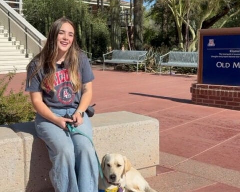 Wildcat training dogs; Outstanding U of A graduate changing lives four paws at a time