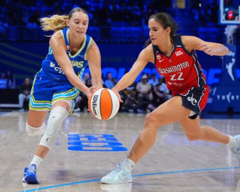Fudd scores season-high 12, Bueckers adds 18 to lead Wings past Mystics 92-69