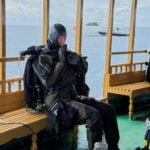 Finnish divers recover 2 of the dead Italians from an underwater cave in the Maldives