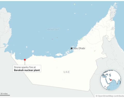 The UAE says drones that targeted its Barakah nuclear power plant came from Iraqi territory