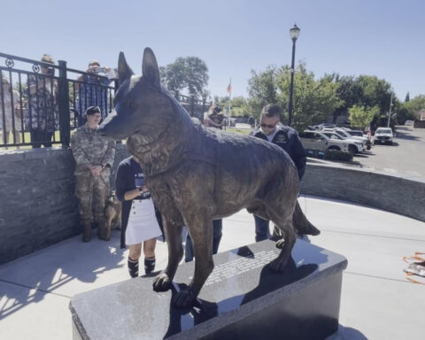 Northern California honors military working dogs with new monument