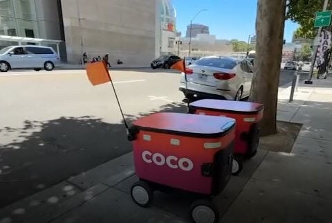 Cyclists may soon have to share bike lanes with DoorDash delivery robots