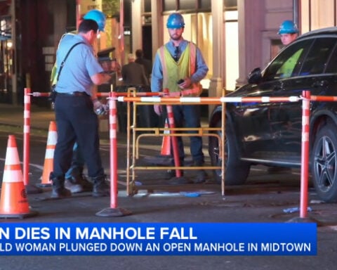 Woman dies after falling in uncovered manhole in Manhattan