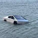 Driver intentionally drove Cybertruck into lake to use vehicle's "Wade Mode", police say