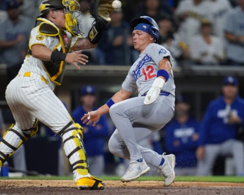Andy Pages bests Mason Miller after an epic 9-pitch at-bat in 9th inning of Dodgers' win over Padres