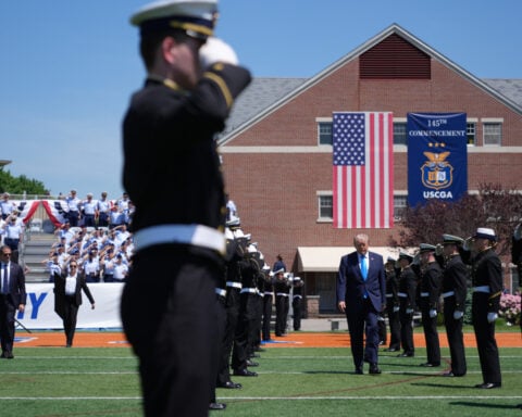 Trump tells Coast Guard graduates they will 'be tested' in their military careers