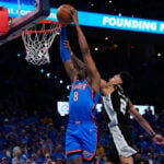 OKC guard Jalen Williams' hamstring issues return, he leaves Game 2 of Thunder-Spurs early