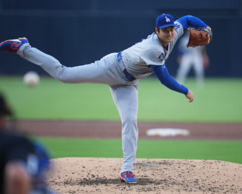 Shohei Ohtani homers on first pitch, then throws 5 sharp innings in Dodgers' 4-0 win over Padres