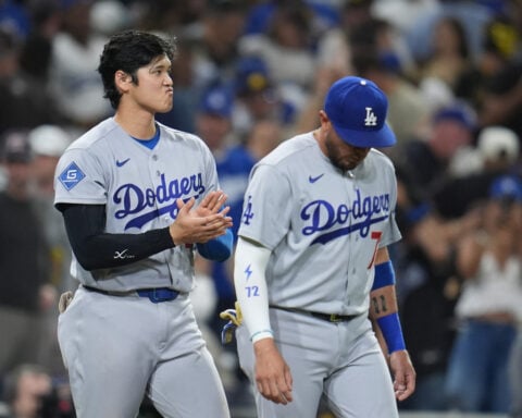 Shohei Ohtani hits leadoff homer, lowers ERA to 0.73 in another 2-way gem for victorious Dodgers