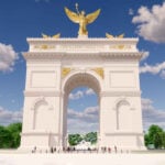 Trump arch moves ahead — but monument loses eight feet and four lions