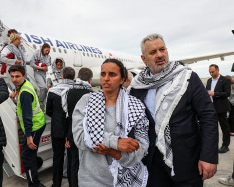 Israel deports 37 French nationals on Gaza flotilla to Turkey, France says