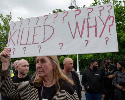 Protesters condemn Ireland's 'George Floyd moment' after death of Congolese-born man