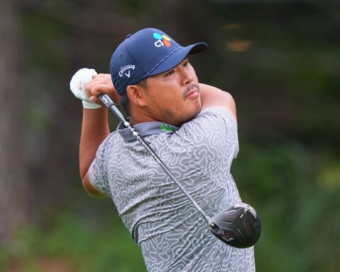 Si Woo Kim just misses history at Byron Nelson, settling for 60 after a bogey on the final hole