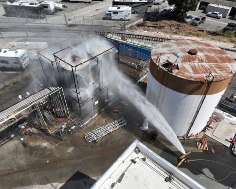 40,000 residents under evacuation orders in Southern California as tank containing toxic chemical at risk of explosion