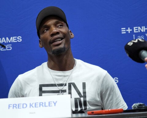 Sprinter Fred Kerley says he's running clean at Enhanced Games, and that he'll be at the LA Olympics