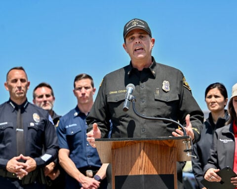Evacuation centers fill up in southern California as efforts continue to cool damaged chemical tank