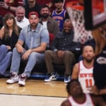 Life of A Basketball Fan: Taylor Swift attends Cavs-Knicks in Cleveland with fiance Travis Kelce