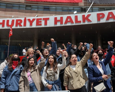 Turkish police storm offices of main opposition CHP party, firing tear gas and rubber bullets