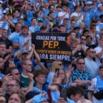 Pep Guardiola fights back tears and says goodbye as Man City fans implore him to stay 10 more years