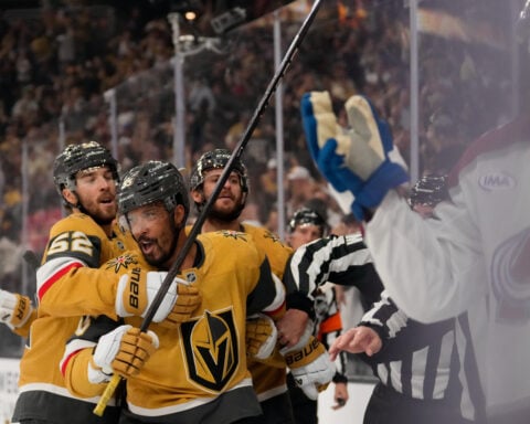 Hertl’s late winner caps Golden Knights’ wild 5-3 rally, giving them a 3-0 series lead on Avalanche
