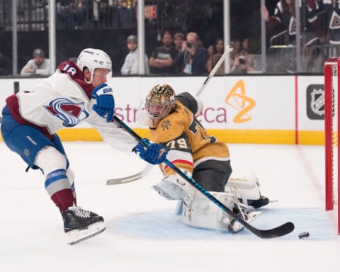 Golden Knights shake off disputed no-goal, storm past Avalanche for a 3-0 series lead