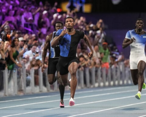 Kerley runs 9.97 at Enhanced Games, where Kristian Gkolomeev gets a $1M bonus for swimming mark