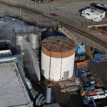 Overheating chemicals tank in California no longer at risk of exploding, fire officials say
