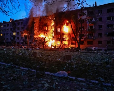 Russia threatens strikes on Kyiv defence sites, urges foreigners to leave