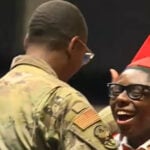 Air Force father surprises high school graduate after flying home from Japan