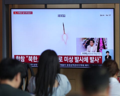 North Korea launches ballistic missile and other weapons over the sea in latest show of force