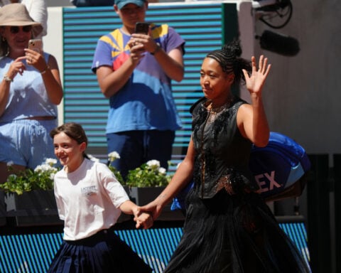 Naomi Osaka’s taste for fashion in the spotlight again with walk-on outfit at the French Open