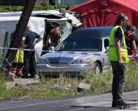 A train collides with a minibus of children in Belgium and 4 people are dead