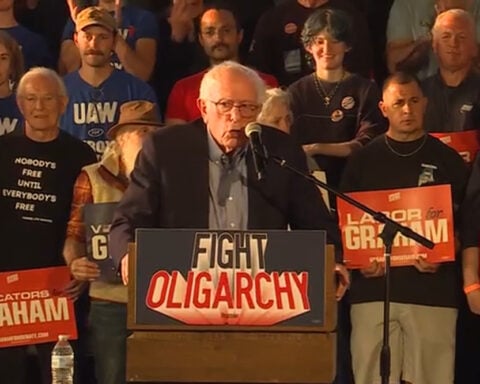 Sen. Bernie Sanders rallies for Graham Platner and Troy Jackson ahead of June election