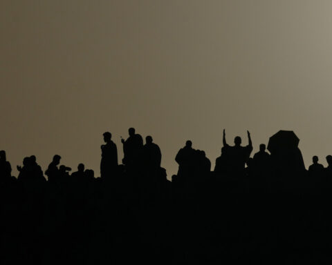 Muslim pilgrims converge on Mount Arafat in Saudi Arabia as the Hajj reaches its peak
